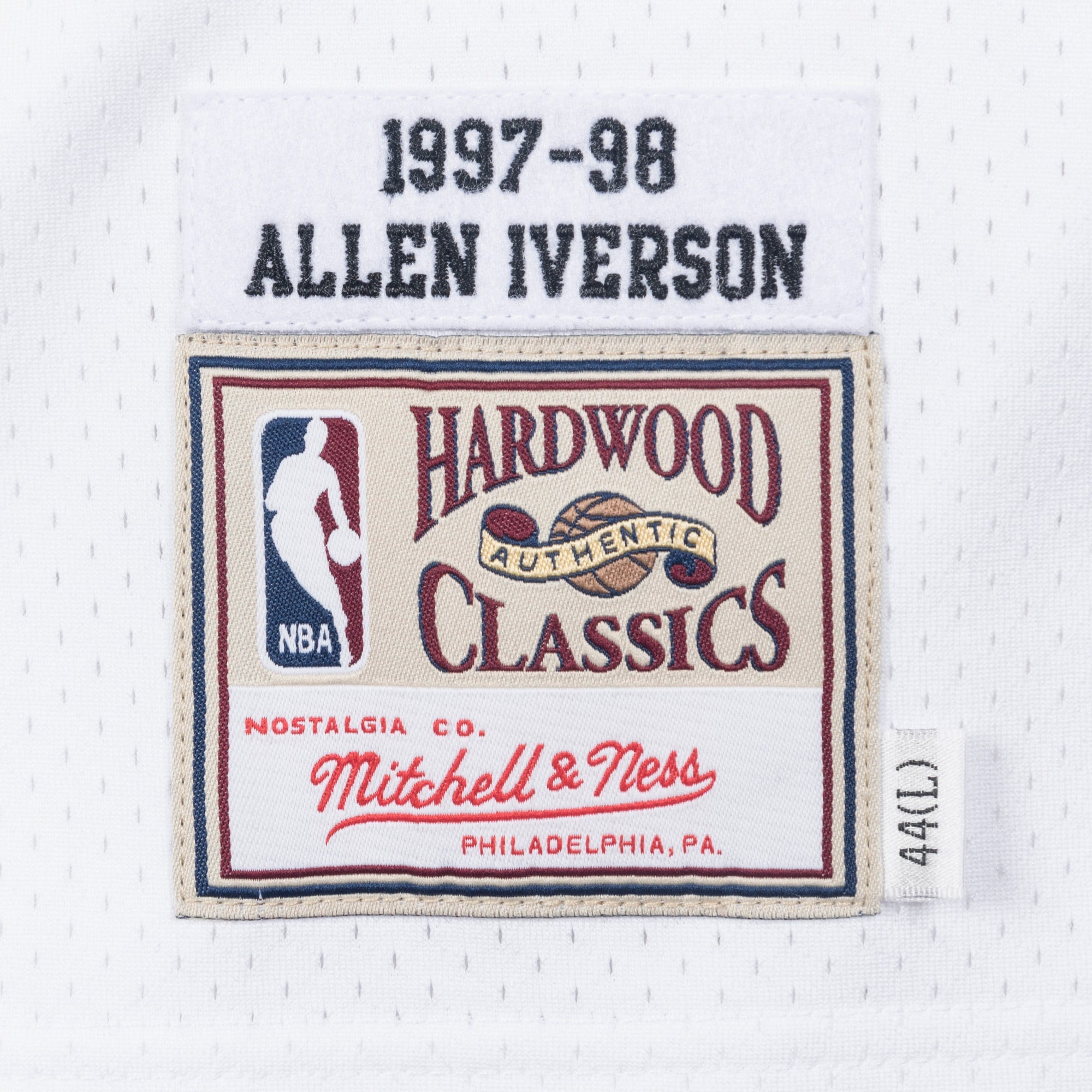 Philadelphia 76ers Mitchell & Ness Allen Iverson 1997 Authentic Jersey - White NBA Team Jersey Basketball Fan Apparel
