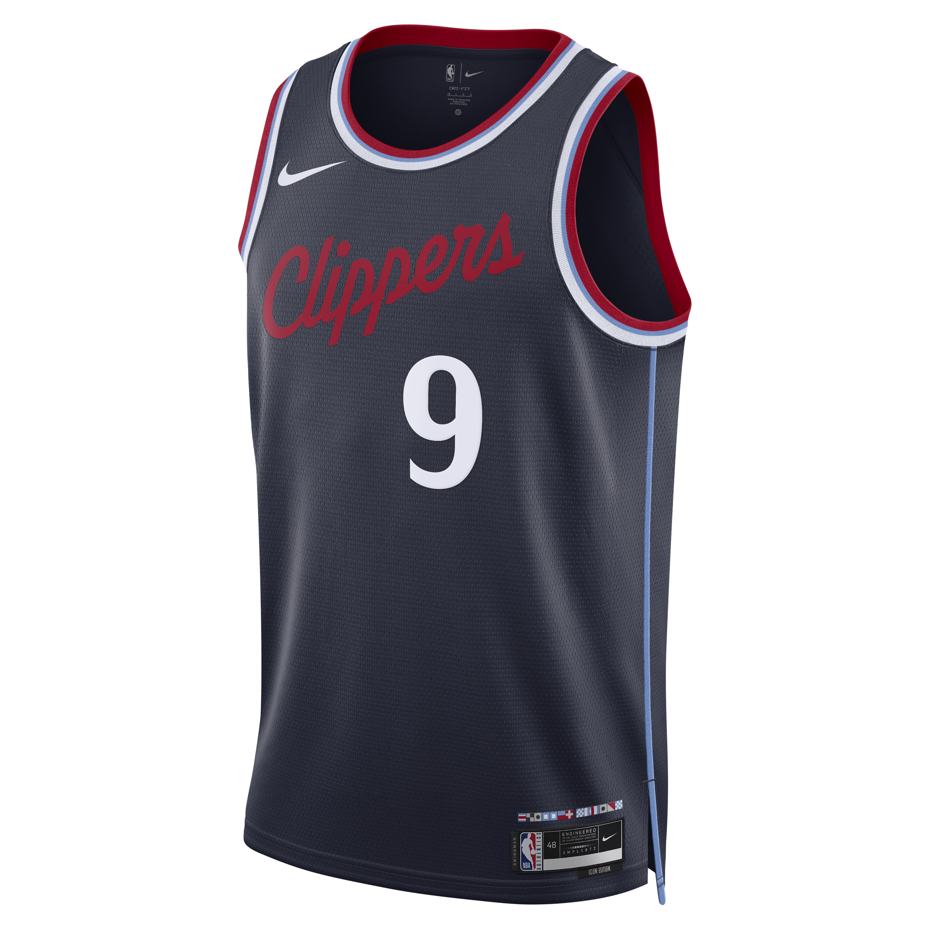 Los Angeles Clippers Nike Replica Icon Edition Swingman Jersey - Navy - Bennedict Mathurin - Youth NBA Team Jersey Basketball Fan Apparel