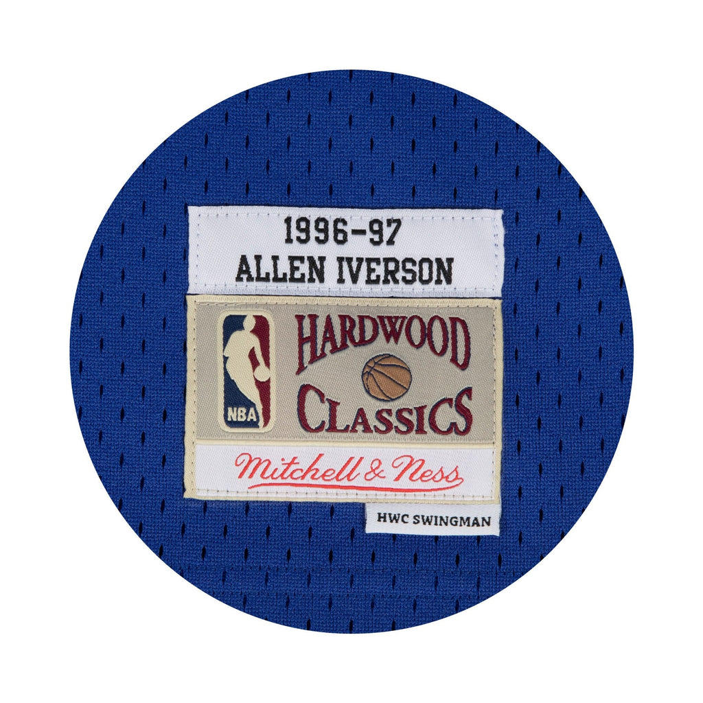 Philadelphia 76ers Mitchell & Ness Allen Iverson 1997 Hardwood Classics Alternate Swingman Jersey - Blue - Men's NBA Team Jersey Basketball Fan Appare
