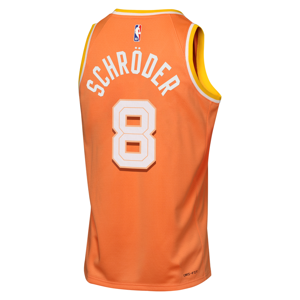 Nike Cleveland Cavaliers 2025/26 City Edition Swingman Jersey - Orange - Dennis Schröder - Youth NBA Team Jersey Basketball Fan Apparel