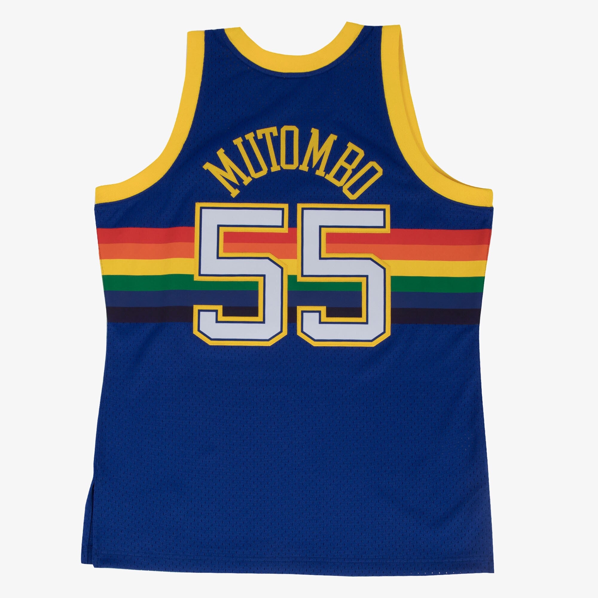 Denver Nuggets Mitchell & Ness Swingman Jersey Road Dikembe Mutombo 1991-92 NBA Team Jersey Basketball Fan Apparel
