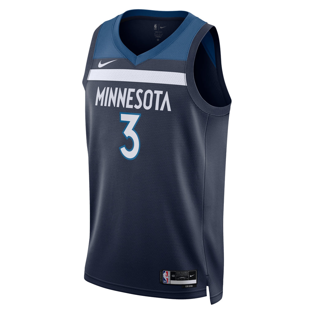 Minnesota Timberwolves Nike Icon Edition Swingman Jersey - Navy - Jaden McDaniels - Unisex NBA Team Jersey Basketball Fan Apparel