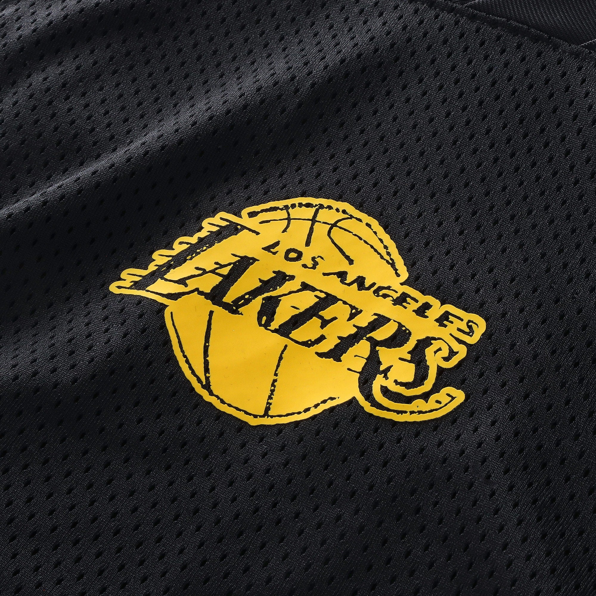 Los Angeles Lakers Nike Courtside Football Jersey - Black - Men's NBA Team Jersey Basketball Fan Apparel