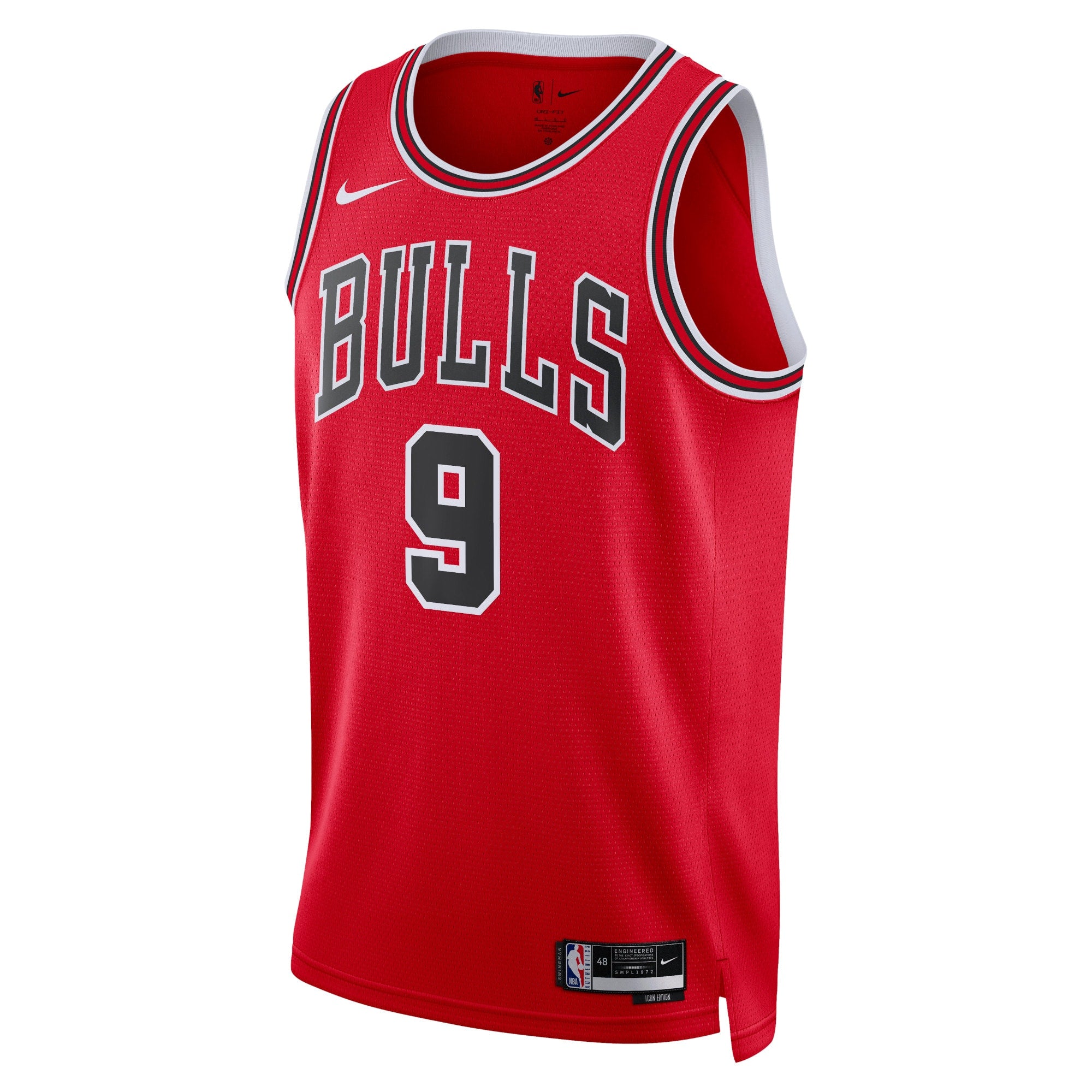 Chicago Bulls Nike Icon Edition Swingman Jersey - Red - Nikola Vučević - Unisex NBA Team Jersey Basketball Fan Apparel