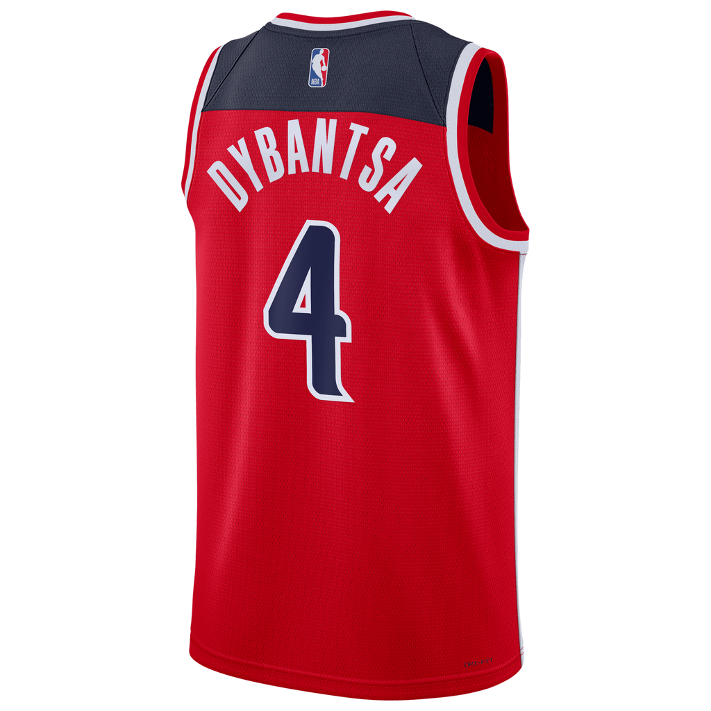 Washington Wizards Nike Icon Swingman Jersey - Red - AJ Dybantsa - Unisex NBA Team Jersey Basketball Fan Apparel