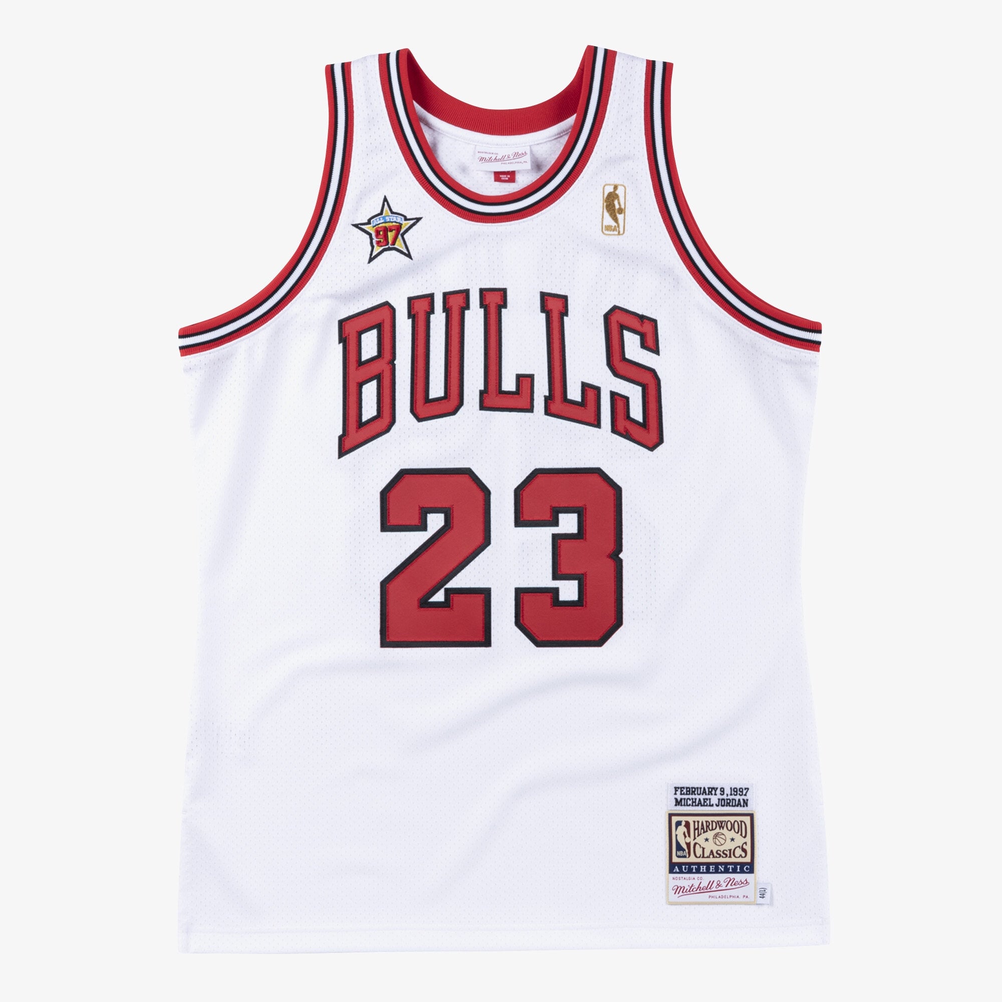 Chicago Bulls Mitchell & Ness Authentic Jersey Michael Jordan 1997-98 NBA Team Jersey Basketball Fan Apparel