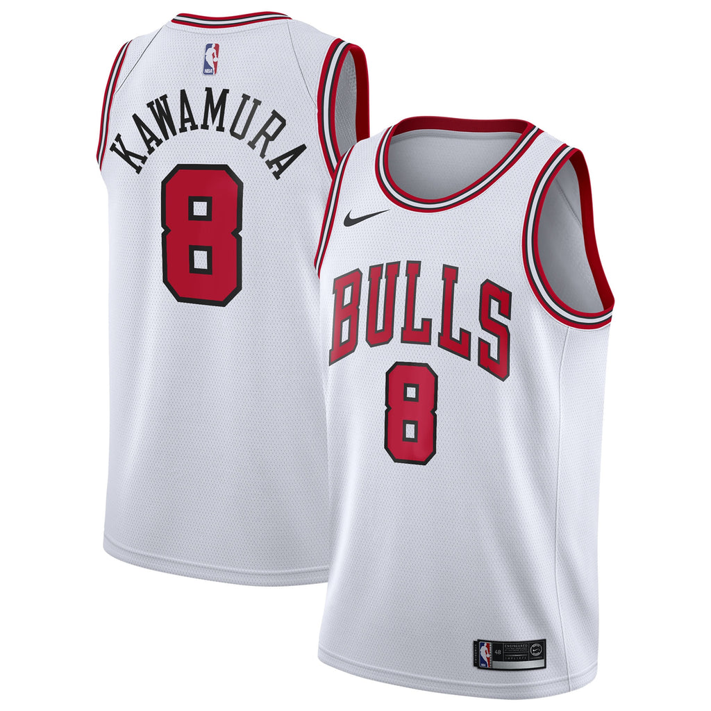 Chicago Bulls Nike Association Edition Swingman Jersey - White - Yuki Kawamura - Youth NBA Team Jersey Basketball Fan Apparel