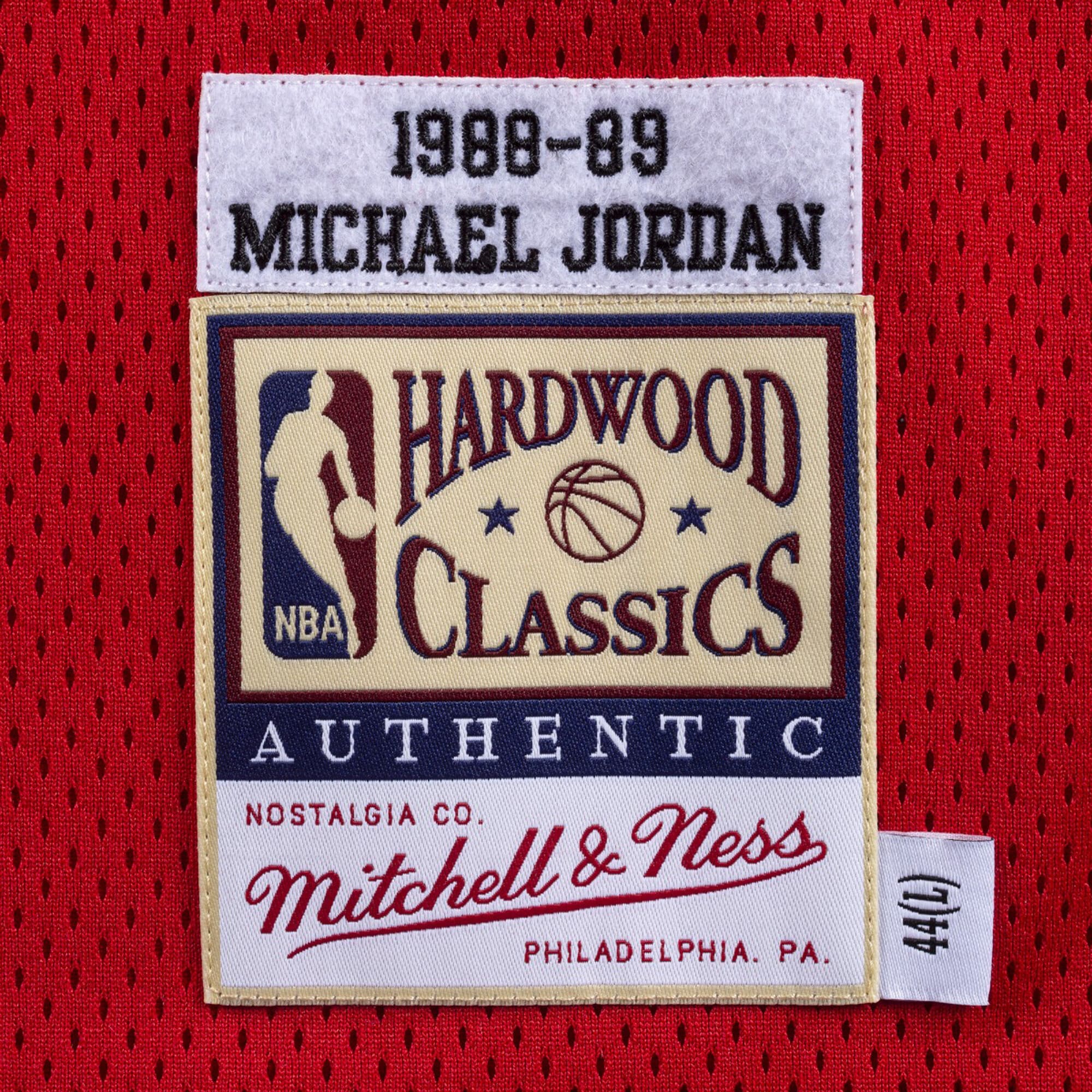 Chicago Bulls Mitchell & Ness Authentic Jersey Michael Jordan 1988-89 NBA Team Jersey Basketball Fan Apparel