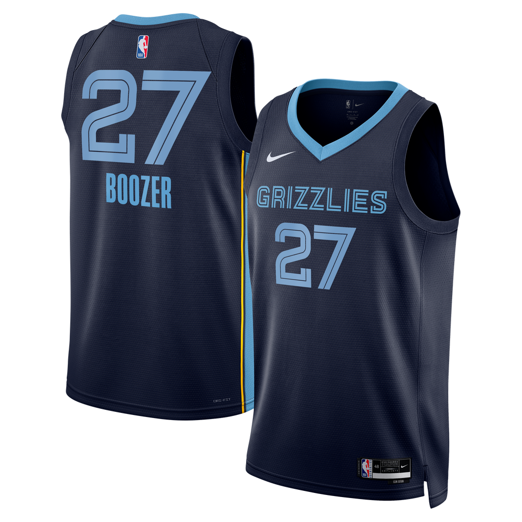Memphis Grizzlies Nike Icon Swingman Jersey - Black - Cameron Boozer - Unisex NBA Team Jersey Basketball Fan Apparel