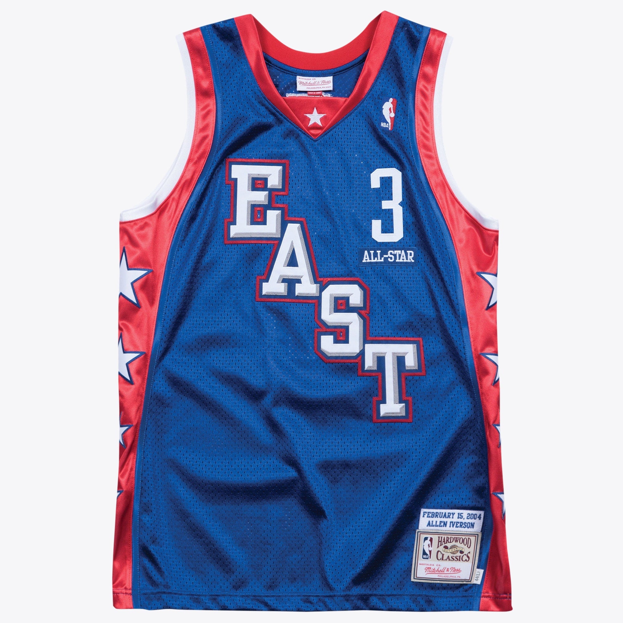 Mitchell & Ness NBA Allen Iverson 2004 All-Star Authentic Jersey - Royal - Men's NBA Team Jersey Basketball Fan Apparel
