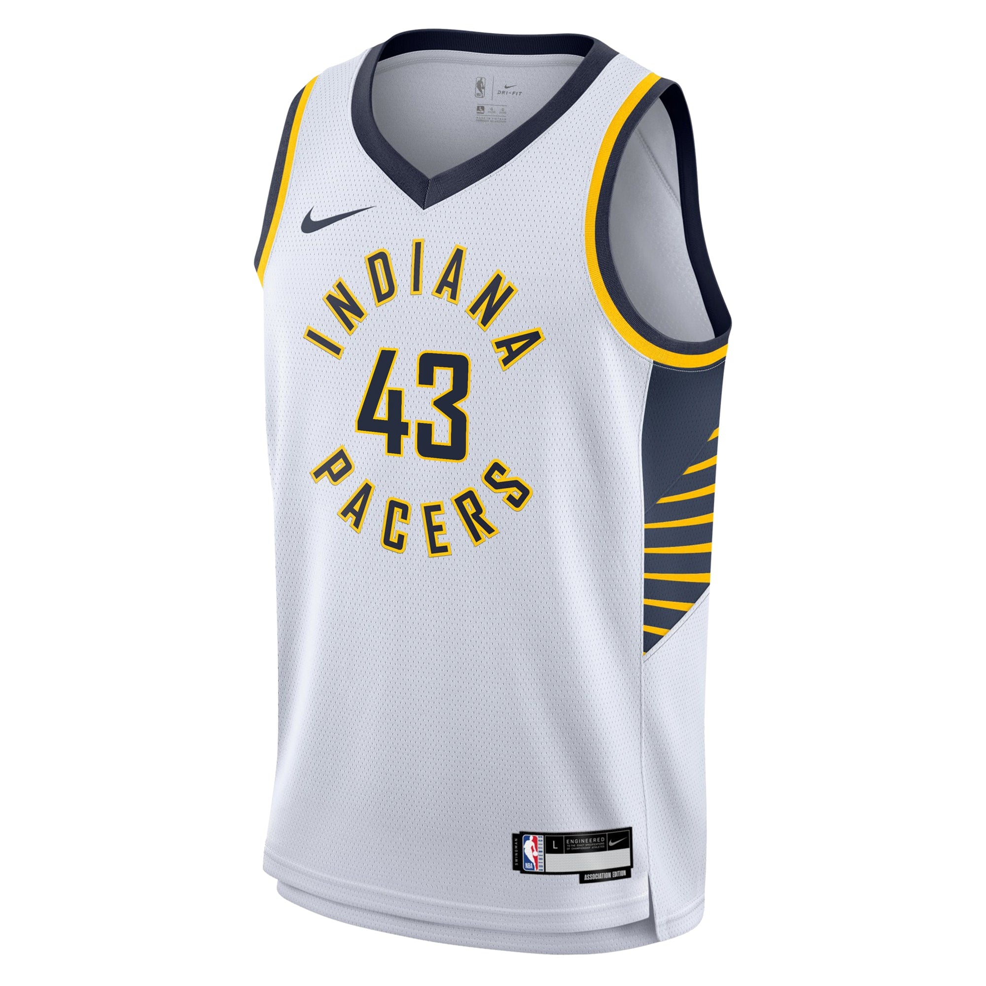 Indiana Pacers Nike Association Edition Swingman Jersey - White - Pascal Siakam - Youth NBA Team Jersey Basketball Fan Apparel