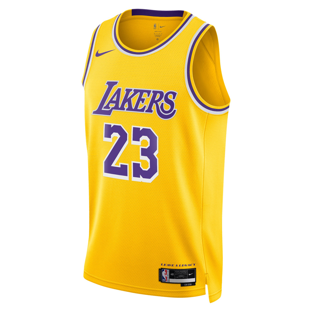 Los Angeles Lakers Nike Icon Swingman Jersey - Gold - LeBron James - Youth NBA Team Jersey Basketball Fan Apparel