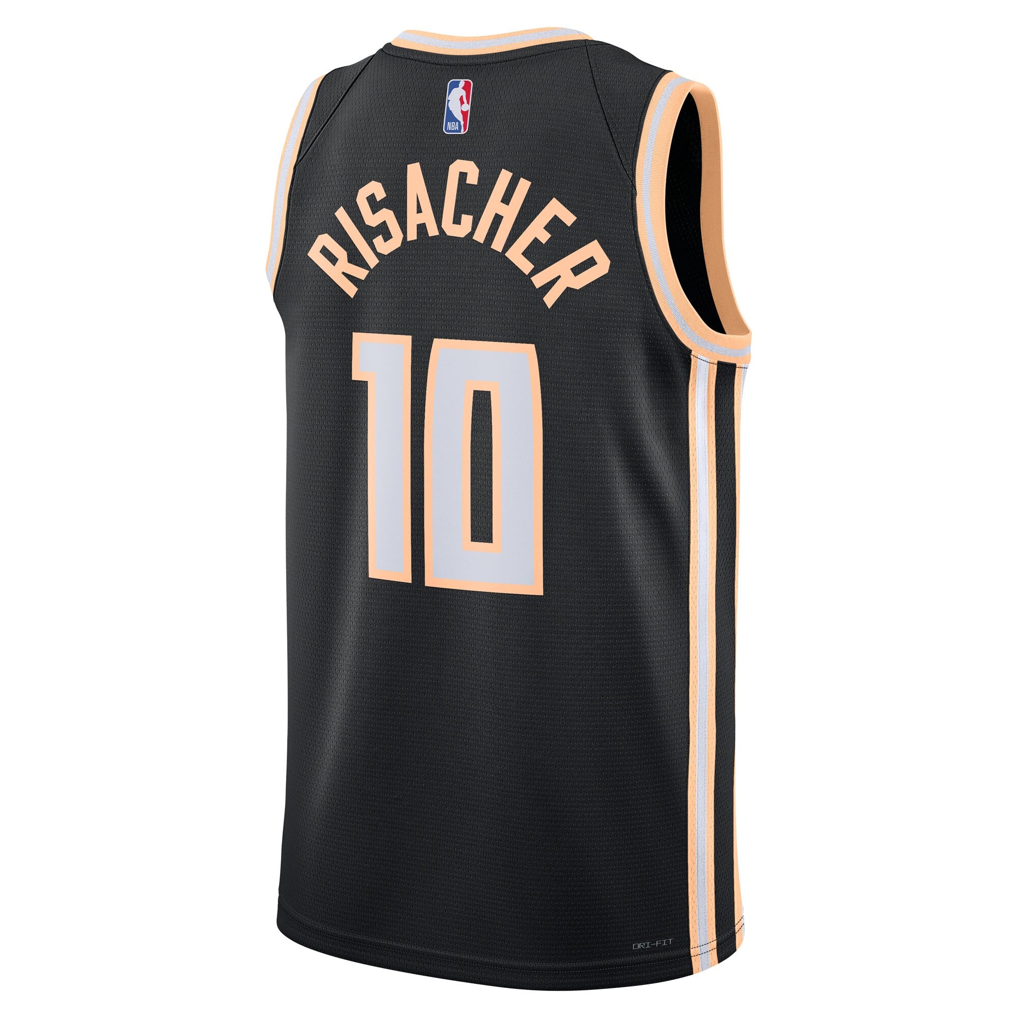 Atlanta Hawks Nike 2025/26 City Edition Swingman Jersey - Black - Zaccharie Risacher - Unisex NBA Team Jersey Basketball Fan Apparel