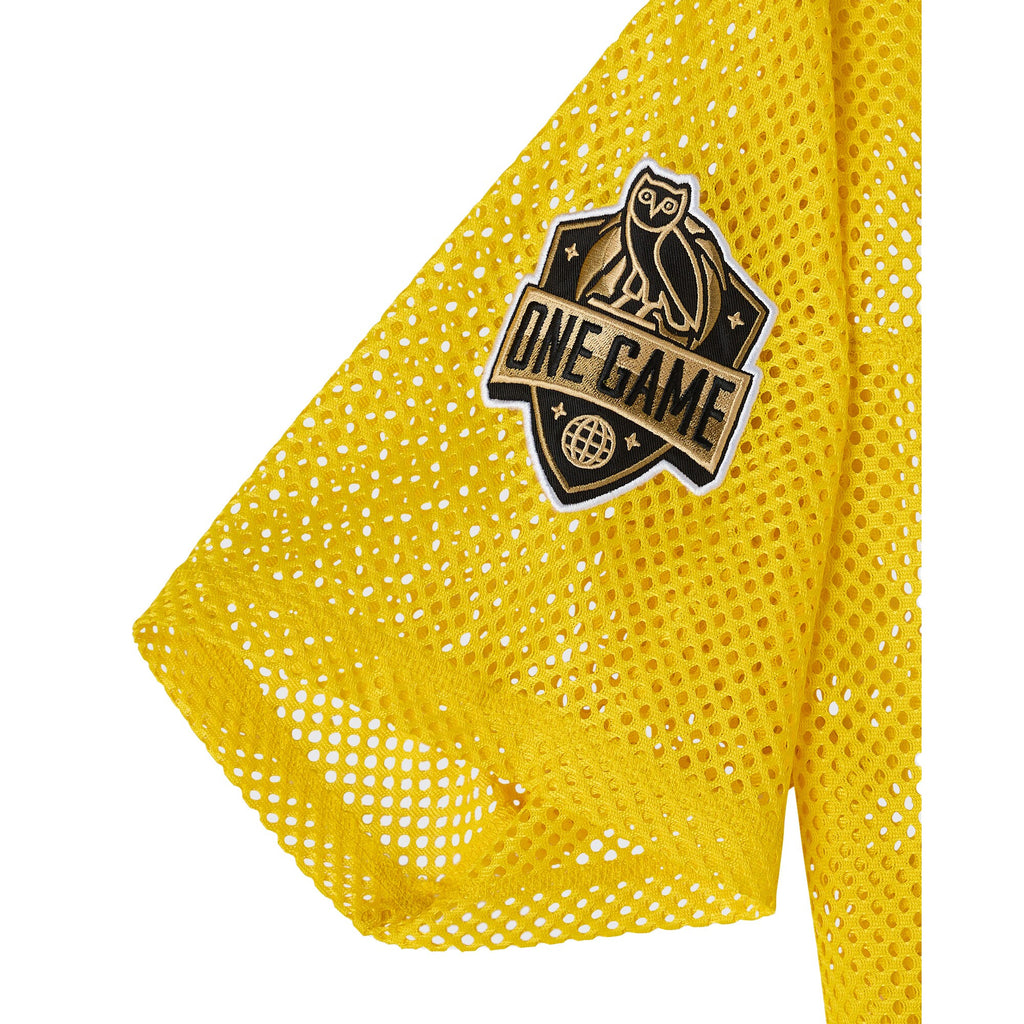 Los Angeles Lakers X OVO Mesh Football Jersey - Men's NBA Team Jersey Basketball Fan Apparel