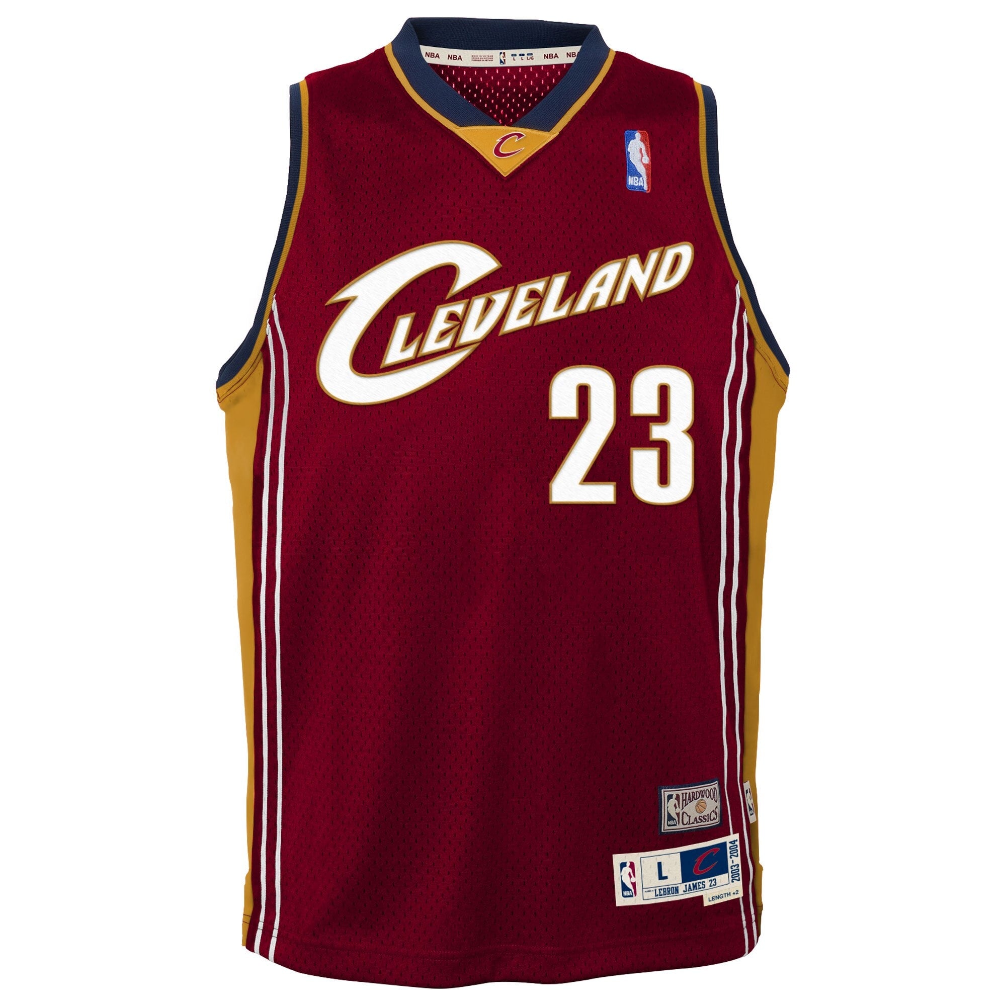 Cleveland Cavaliers LeBron James 2003-04 Hardwood Classics Swingman Jersey - Red Youth NBA Team Jersey Basketball Fan Apparel