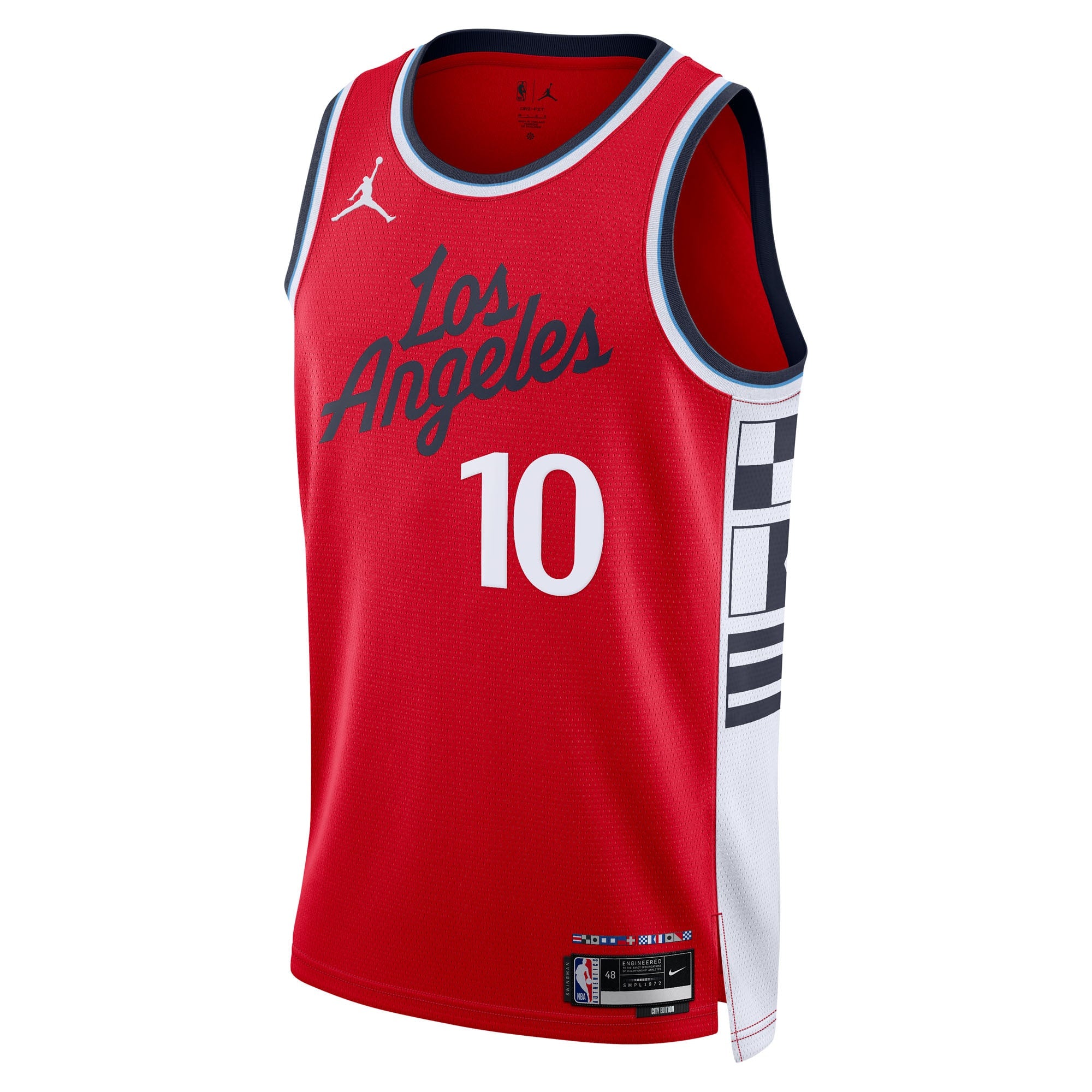LA Clippers Jordan Brand 2024/25 Statement Edition Swingman Jersey - Red - Darius Garland - Unisex NBA Team Jersey Basketball Fan Apparel