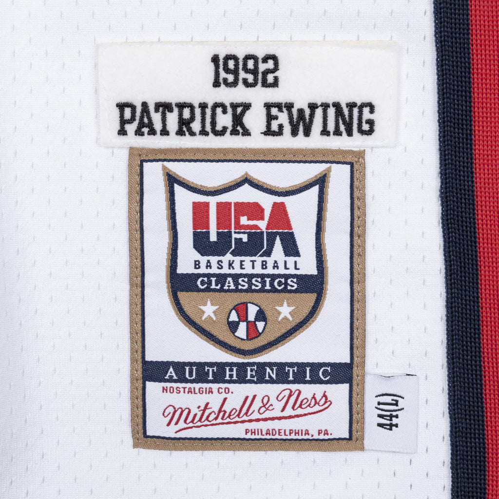 USA Basketball Mitchell & Ness Authentic Jersey Patrick Ewing 1992 NBA Team Jersey Basketball Fan Apparel