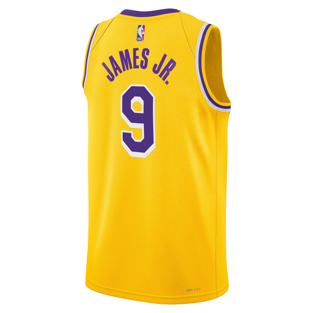 Los Angeles Lakers Nike Icon Swingman Jersey - Gold - Bronny James - Unisex NBA Team Jersey Basketball Fan Apparel