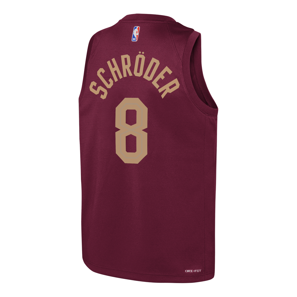 Cleveland Cavaliers Nike Icon Edition Swingman Jersey - Wine - Dennis Schröder - Youth NBA Team Jersey Basketball Fan Apparel