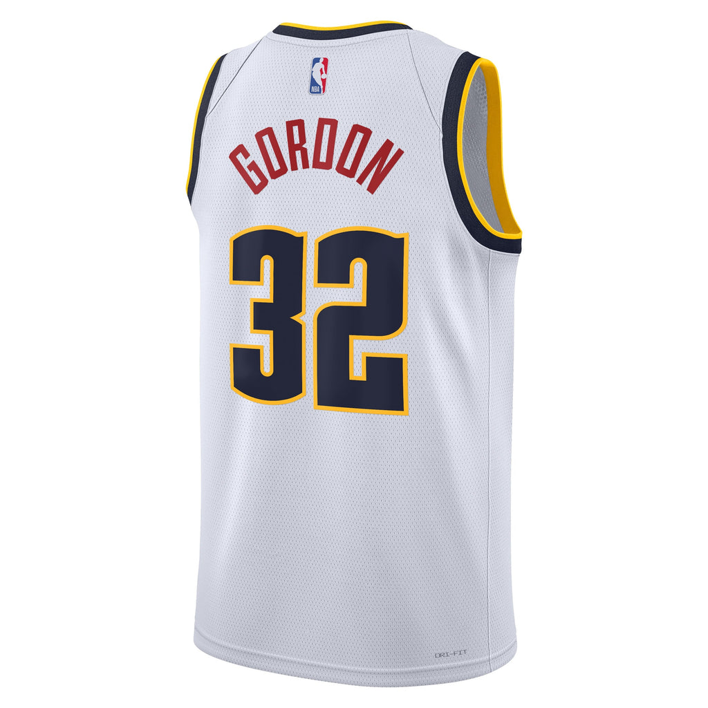 Denver Nuggets Nike Association Edition Swingman Jersey - White - Aaron Gordon - Unisex NBA Team Jersey Basketball Fan Apparel