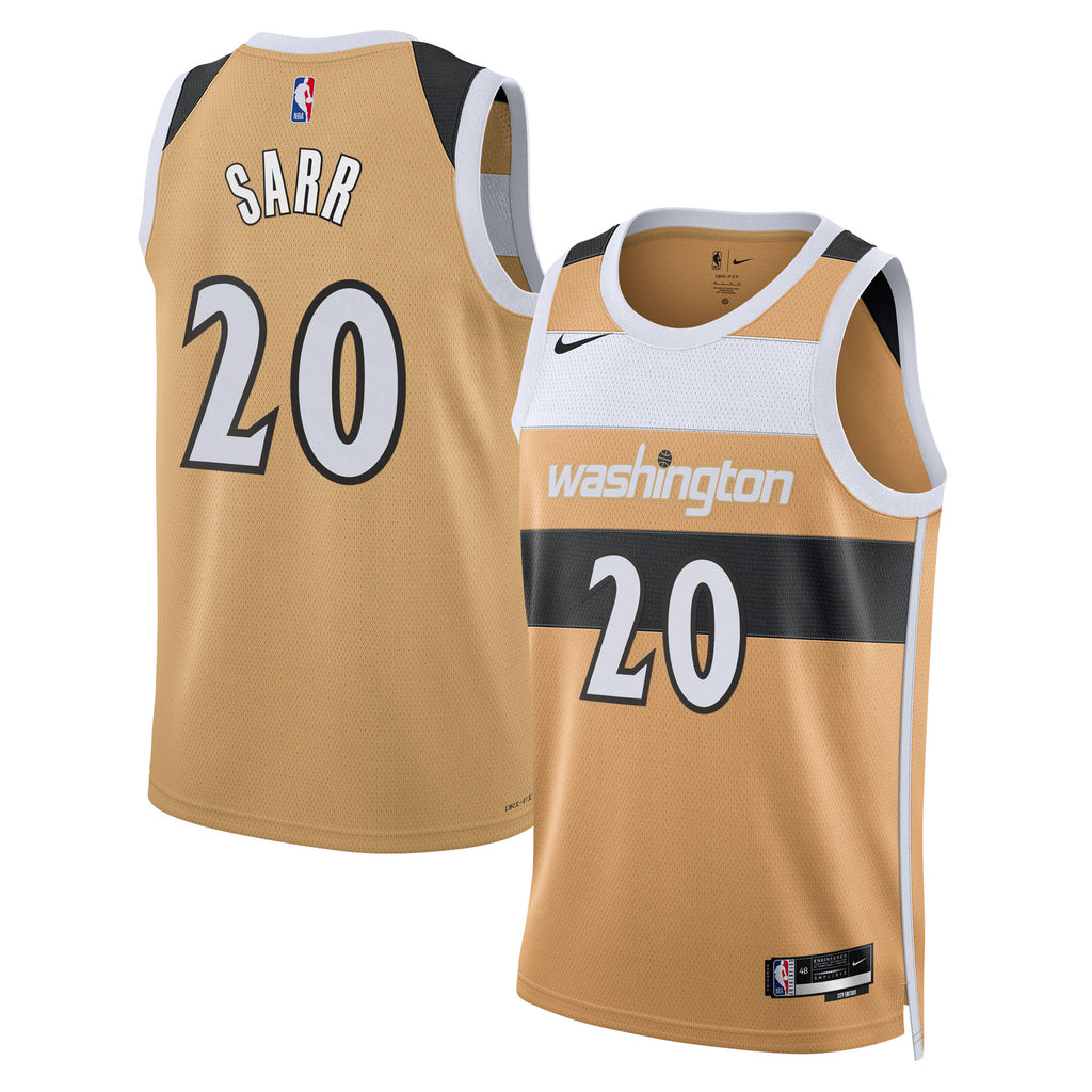 Washington Wizards Nike 2025/26 City Edition Swingman Jersey - Tan - Alex Sarr - Unisex NBA Team Jersey Basketball Fan Apparel