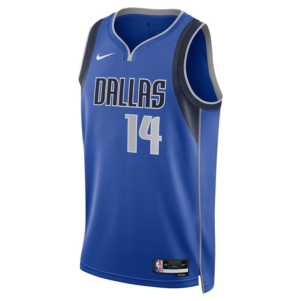 Dallas Mavericks Nike Icon Swingman Jersey - Blue - Morez Johnson Jr. - Unisex NBA Team Jersey Basketball Fan Apparel