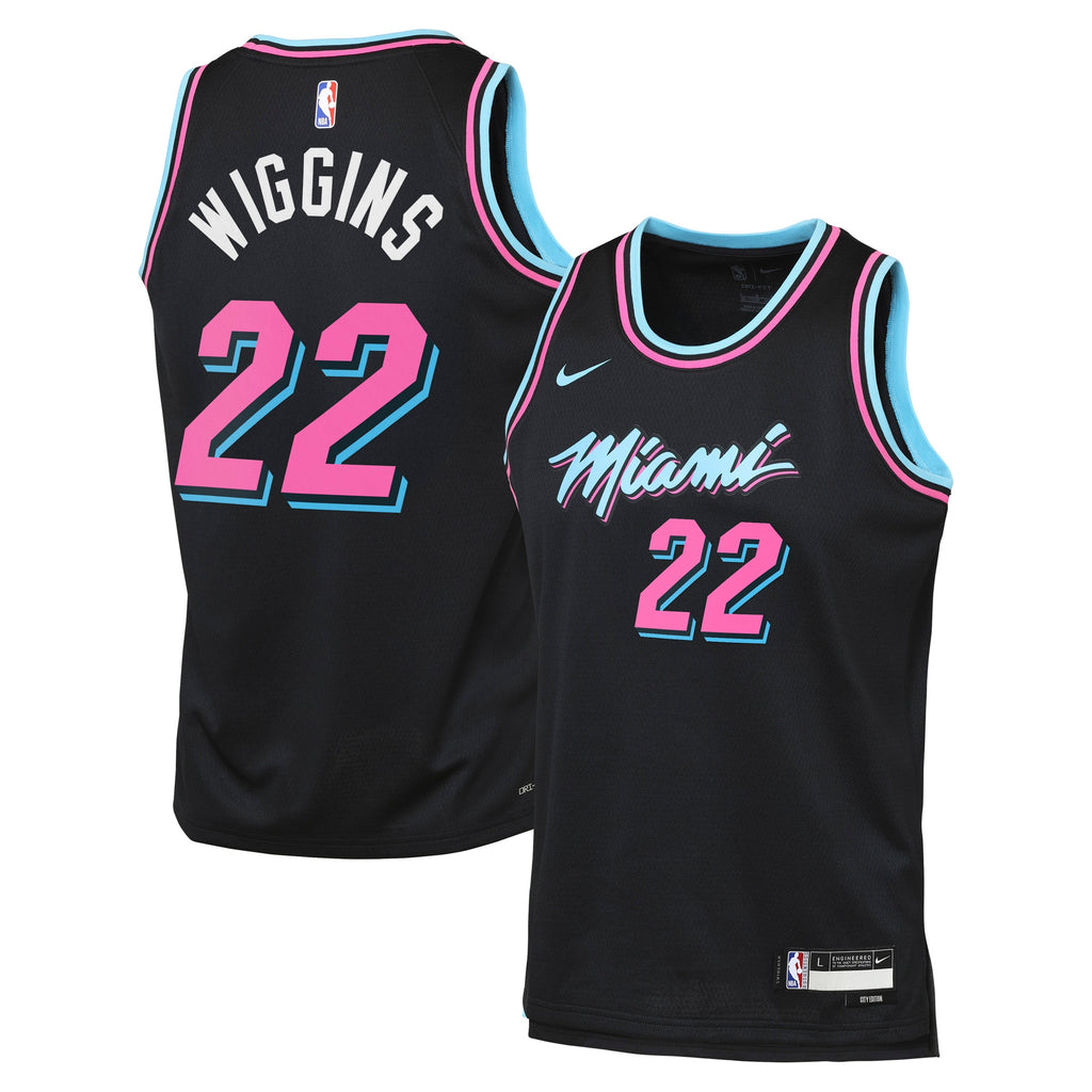 Miami Heat Nike 2025/26 City Edition Swingman Jersey - Black - Andrew Wiggins - Youth NBA Team Jersey Basketball Fan Apparel