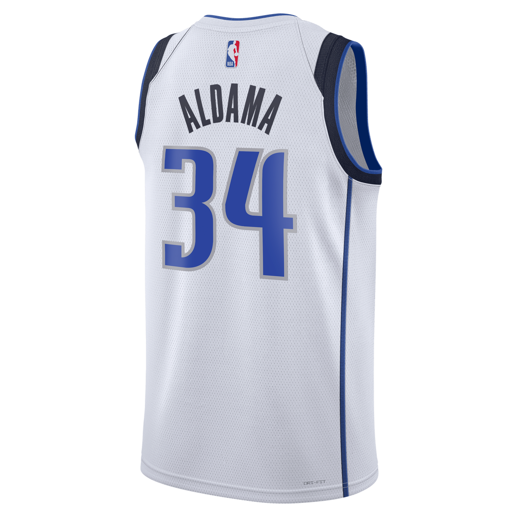 Dallas Mavericks Nike Association Edition Swingman Jersey - White - Santi Aldama - Unisex NBA Team Jersey Basketball Fan Apparel