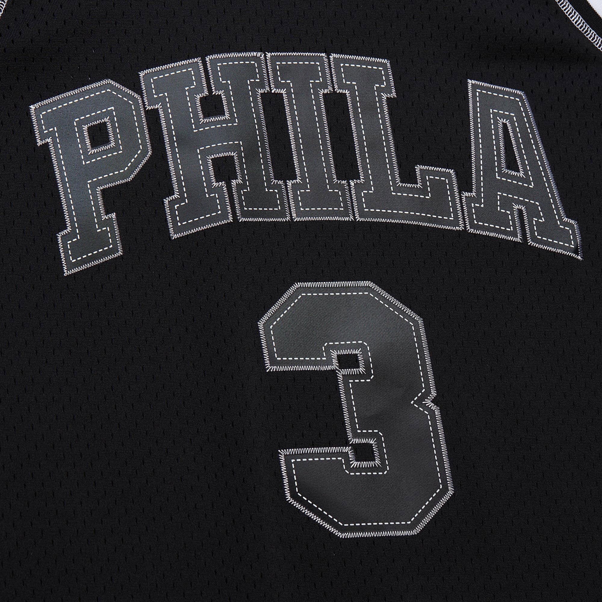 Philadelphia 76ers Mitchell & Ness Allen Iverson 1996 Contrast 2K Swingman Jersey - Black NBA Team Jersey Basketball Fan Apparel