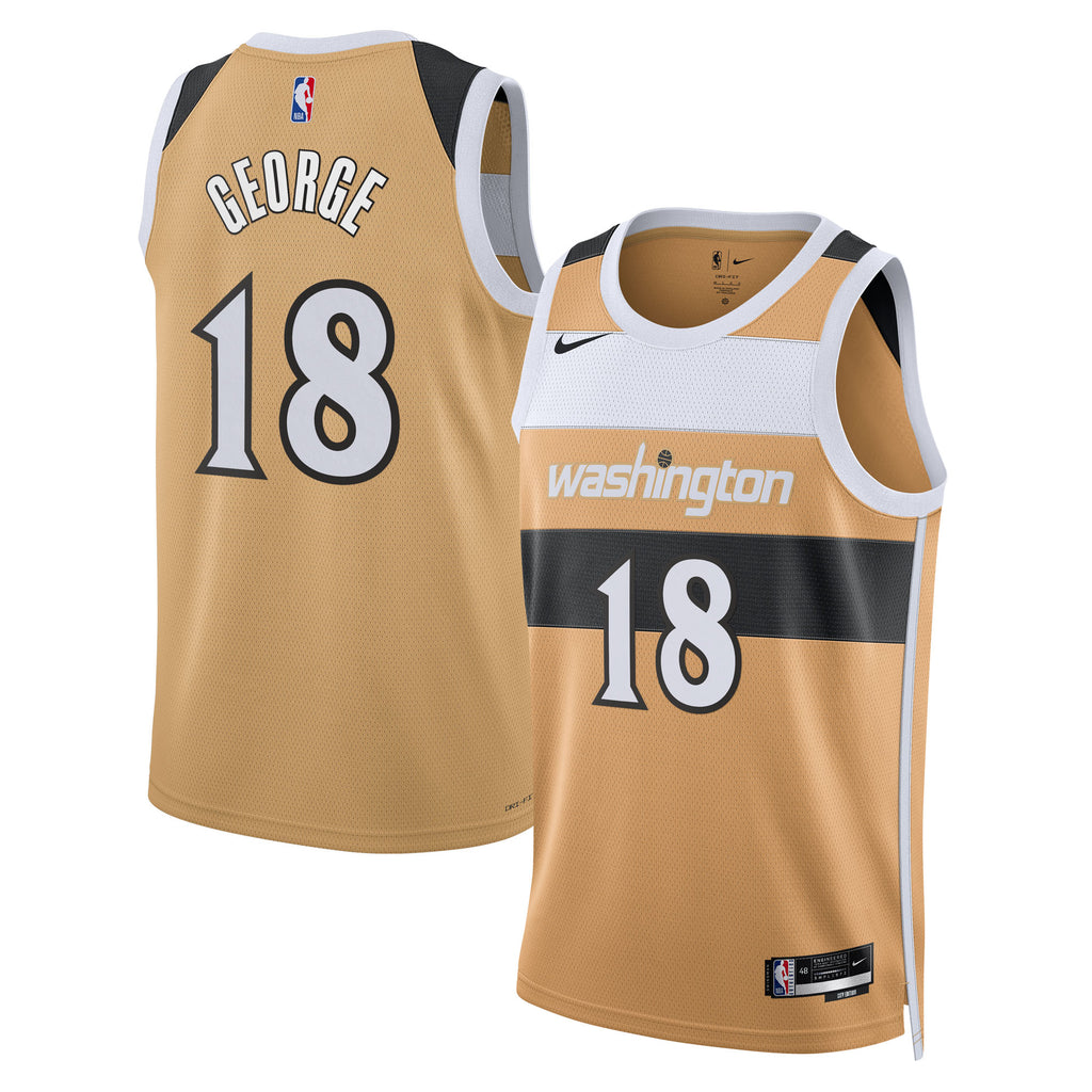 Washington Wizards Nike 2025/26 City Edition Swingman Jersey - Tan - Kyshawn George - Unisex NBA Team Jersey Basketball Fan Apparel