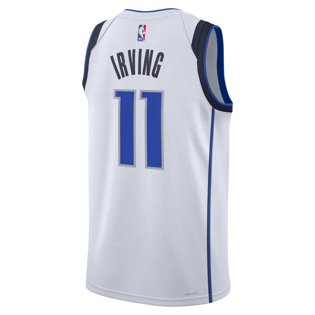 Dallas Mavericks Nike Association Edition Swingman Jersey - White - Kyrie Irving - Unisex NBA Team Jersey Basketball Fan Apparel
