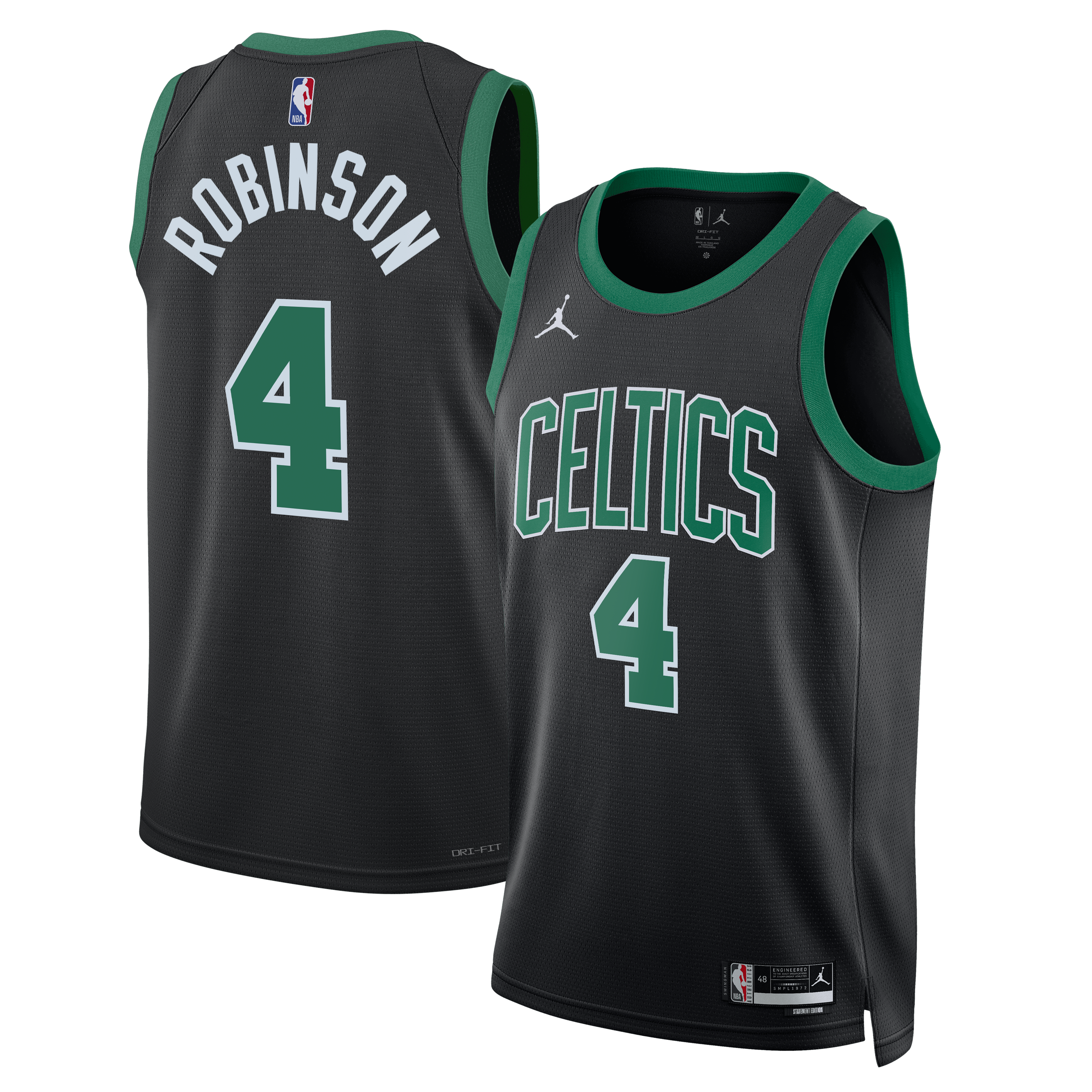 Boston Celtics Jordan Brand Statement Edition Swingman Jersey - Black - Mitchell Robinson - Unisex NBA Team Jersey Basketball Fan Apparel