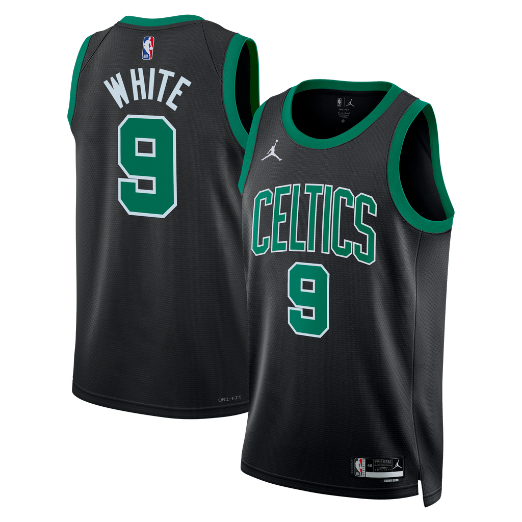 Boston Celtics Jordan Brand Statement Edition Swingman Jersey - Black - Derrick White - Unisex NBA Team Jersey Basketball Fan Apparel
