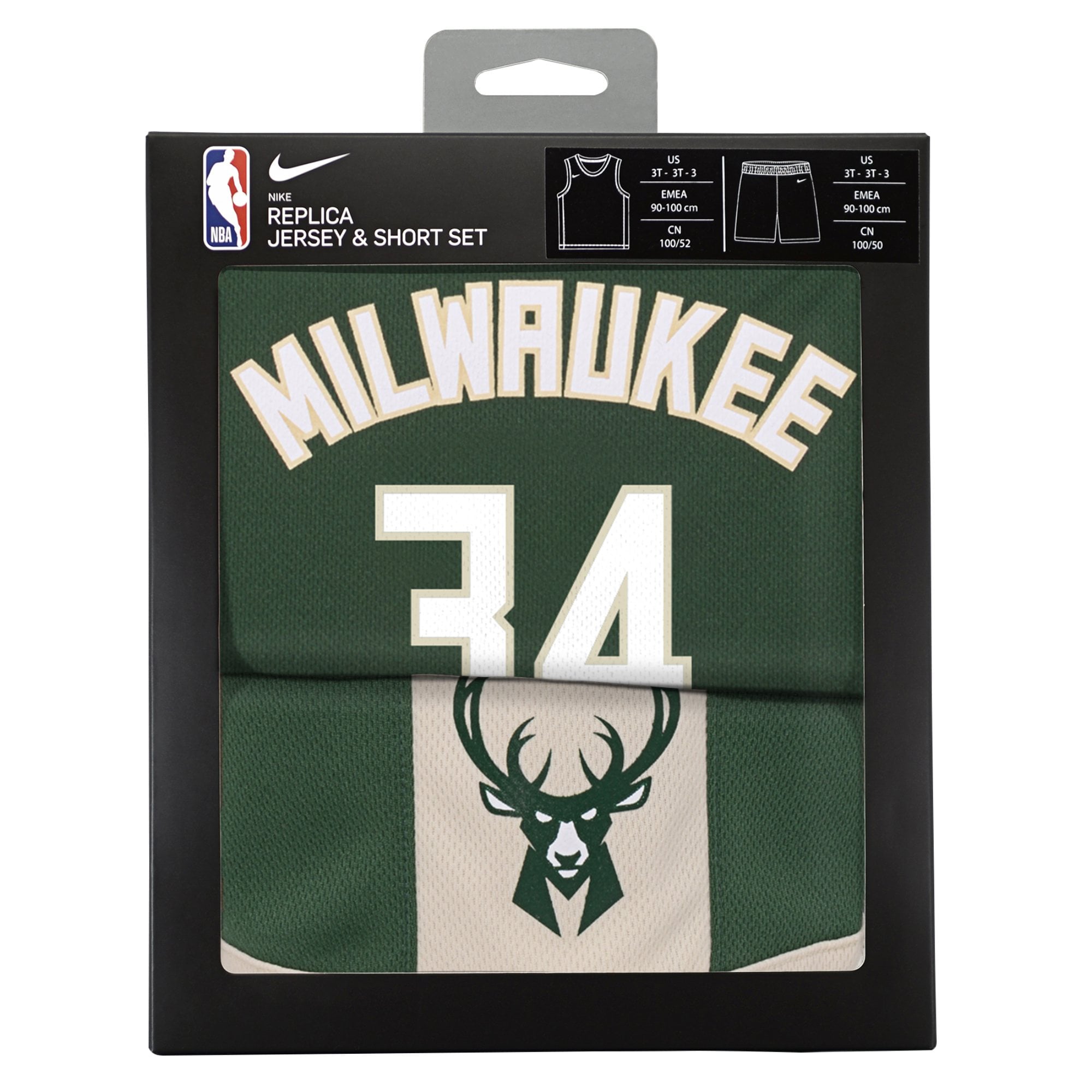 Milwaukee Bucks Replica Icon Jersey Box Set - Giannis Antetokounmpo - Infant NBA Team Jersey Basketball Fan Apparel