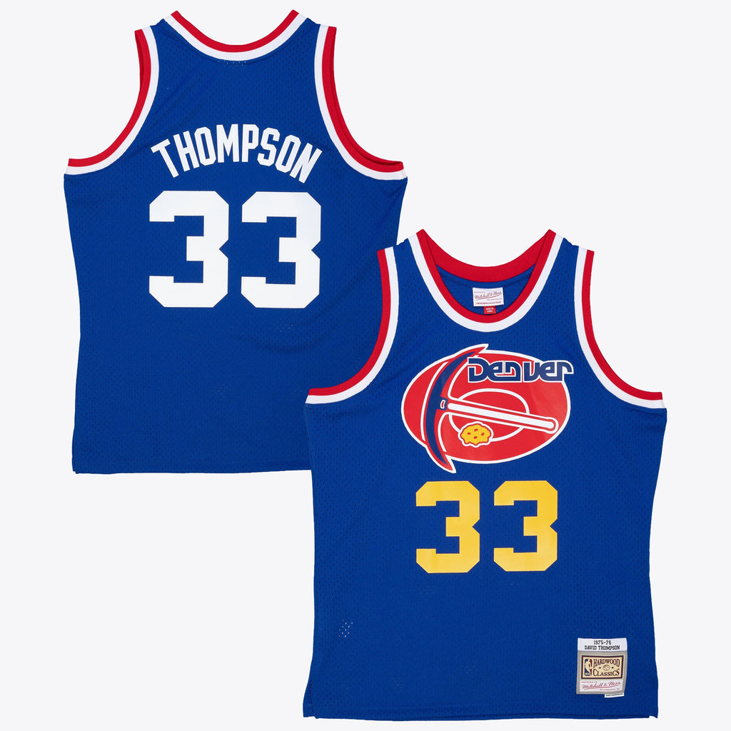 Denver Nuggets Mitchell & Ness David Thompson 1975 Dark Authentic Jersey - Royal Blue NBA Team Jersey Basketball Fan Apparel