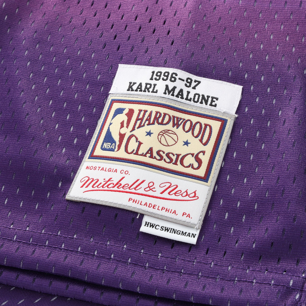 Utah Jazz Mitchell & Ness Road Swingman Jersey - Karl Malone - Youth NBA Team Jersey Basketball Fan Apparel