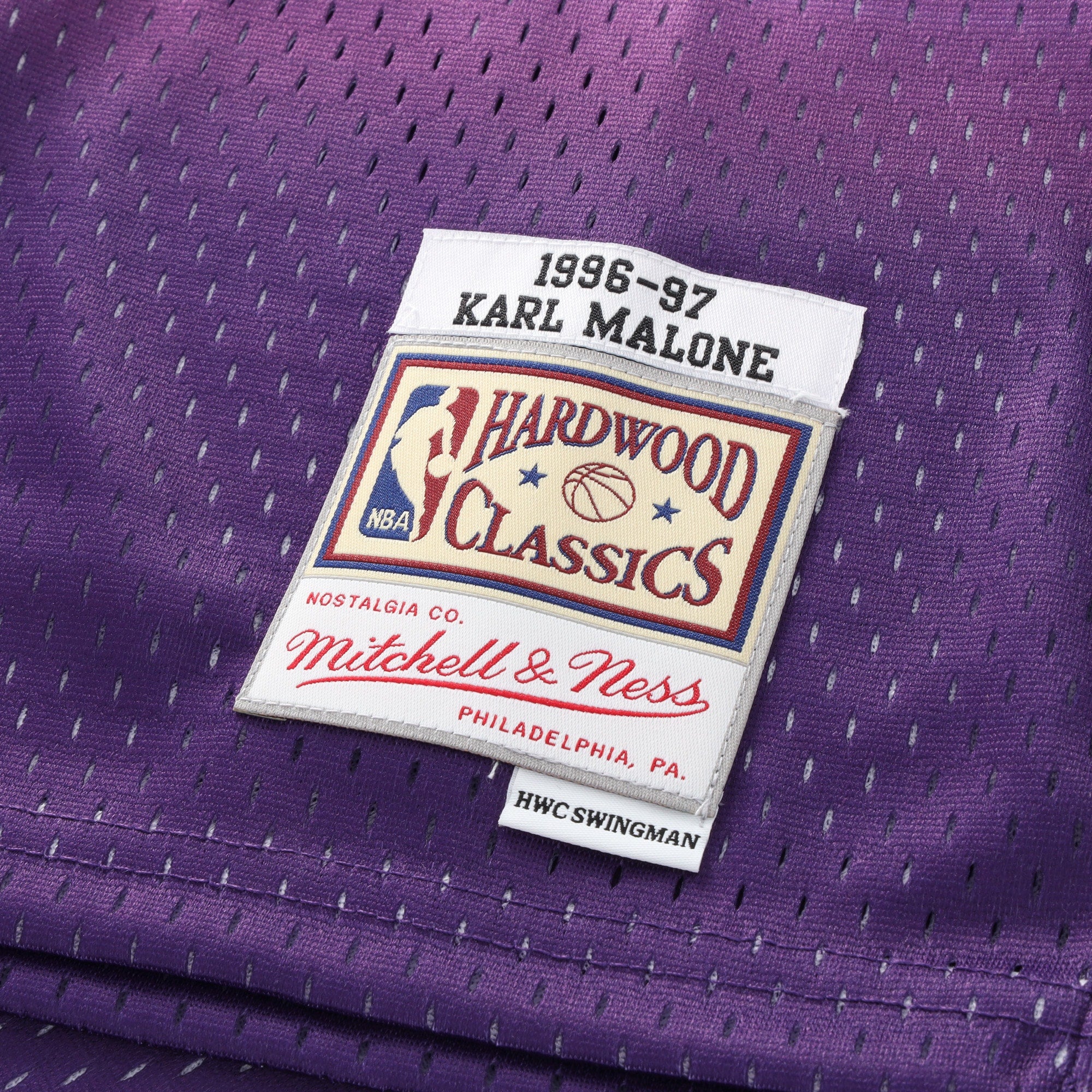 Utah Jazz Mitchell & Ness Road Swingman Jersey - Karl Malone - Youth NBA Team Jersey Basketball Fan Apparel