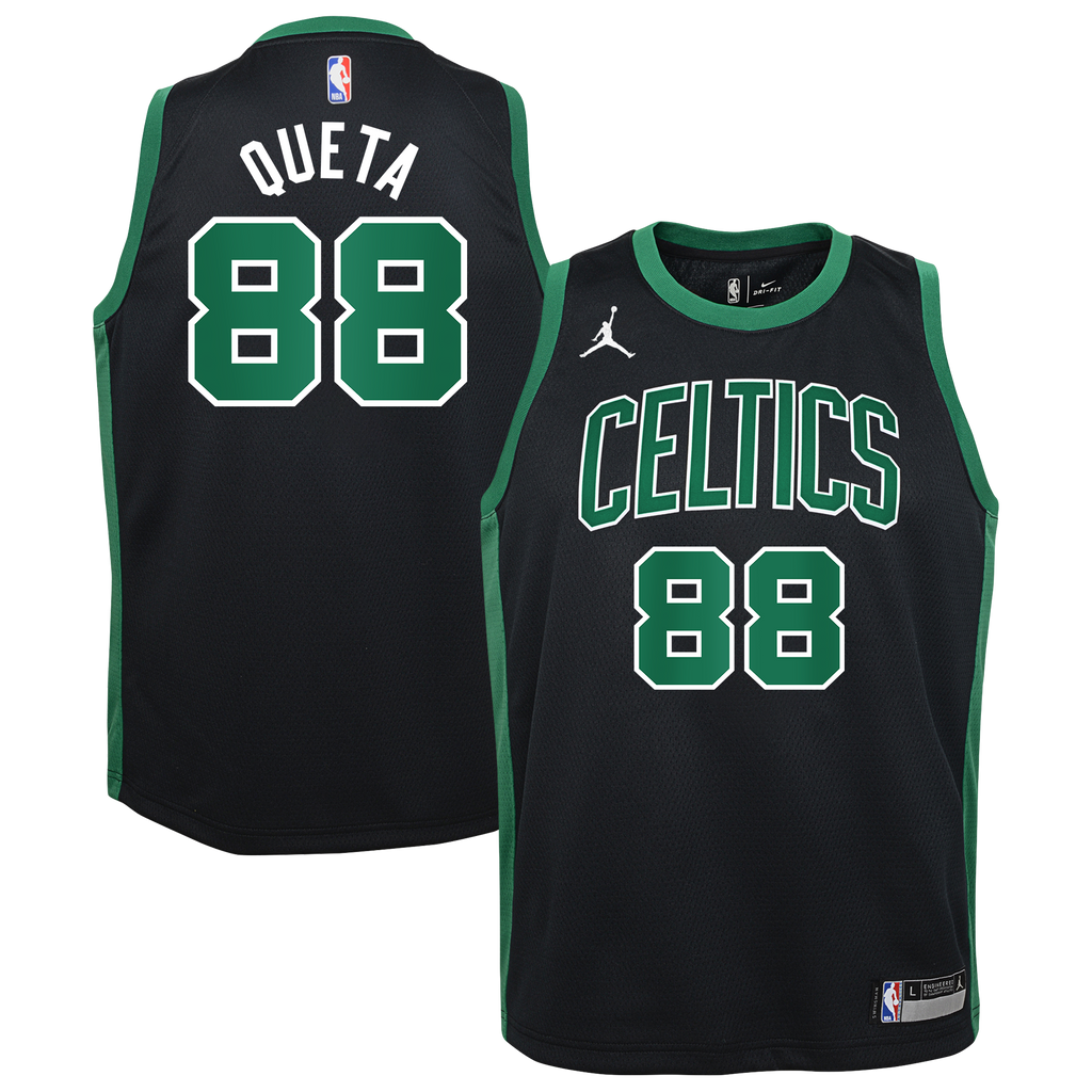 Boston Celtics Jordan Brand Statement Edition Swingman Jersey - Black - Neemias Queta - Youth NBA Team Jersey Basketball Fan Apparel