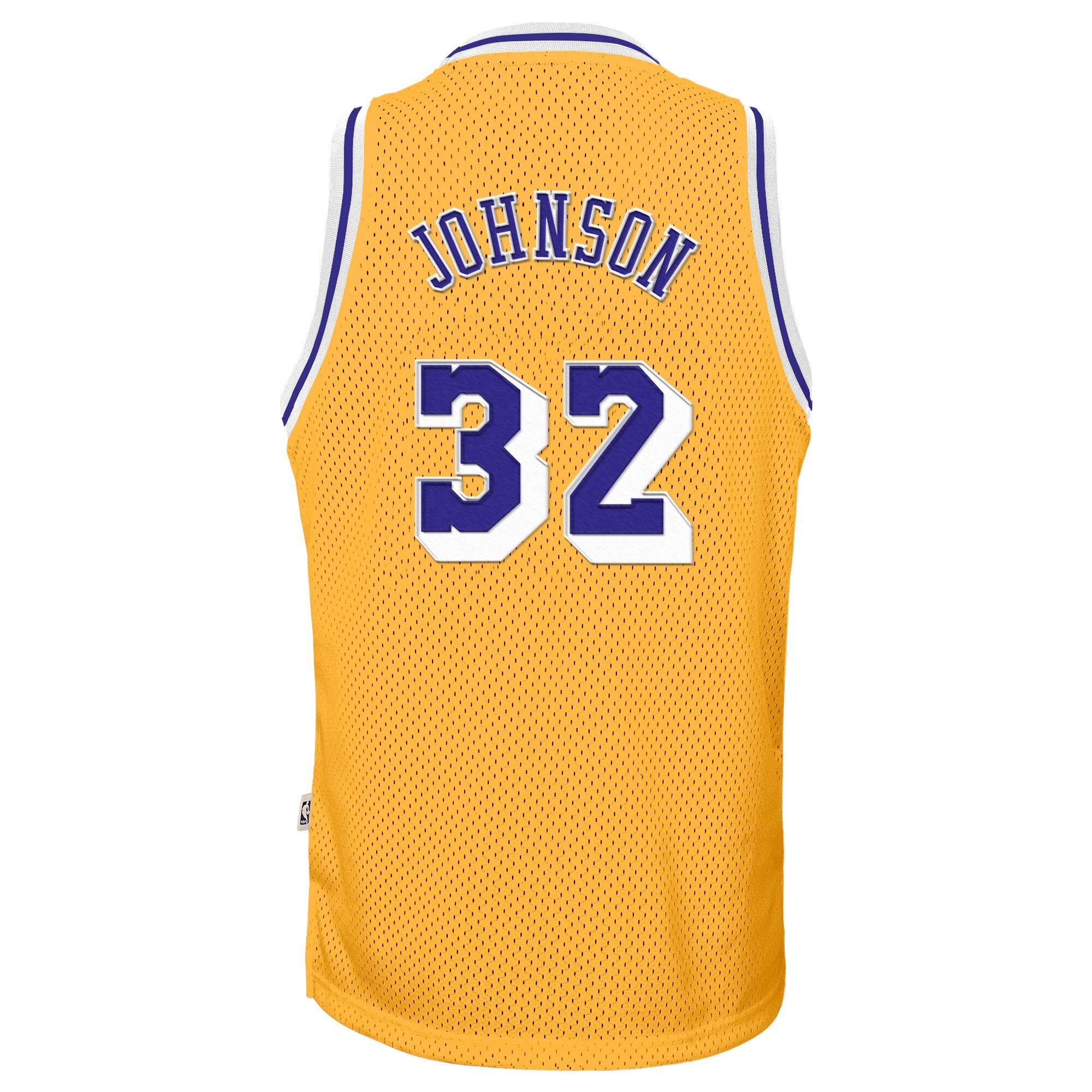 Los Angeles Lakers Magic Johnson 1984-85 Hardwood Classics Home Swingman Jersey - Light Gold - Youth NBA Team Jersey Basketball Fan Apparel