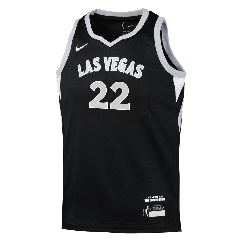 WNBA Las Vegas Aces Nike Jersey - A'Ja Wilson - Youth NBA Team Jersey Basketball Fan Apparel