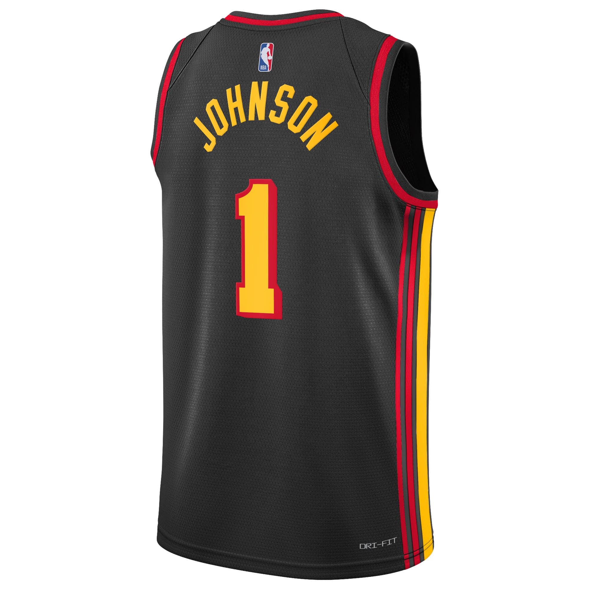 Atlanta Hawks Jordan Brand Statement Edition Swingman Jersey - Black - Jalen Johnson - Youth NBA Team Jersey Basketball Fan Apparel