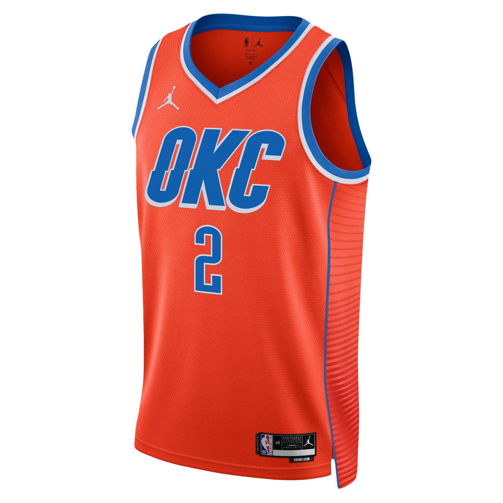 Oklahoma City Thunder Nike Replica Statement Swingman Jersey - Shai Gilgeous-Alexander - Unisex NBA Team Jersey Basketball Fan Apparel