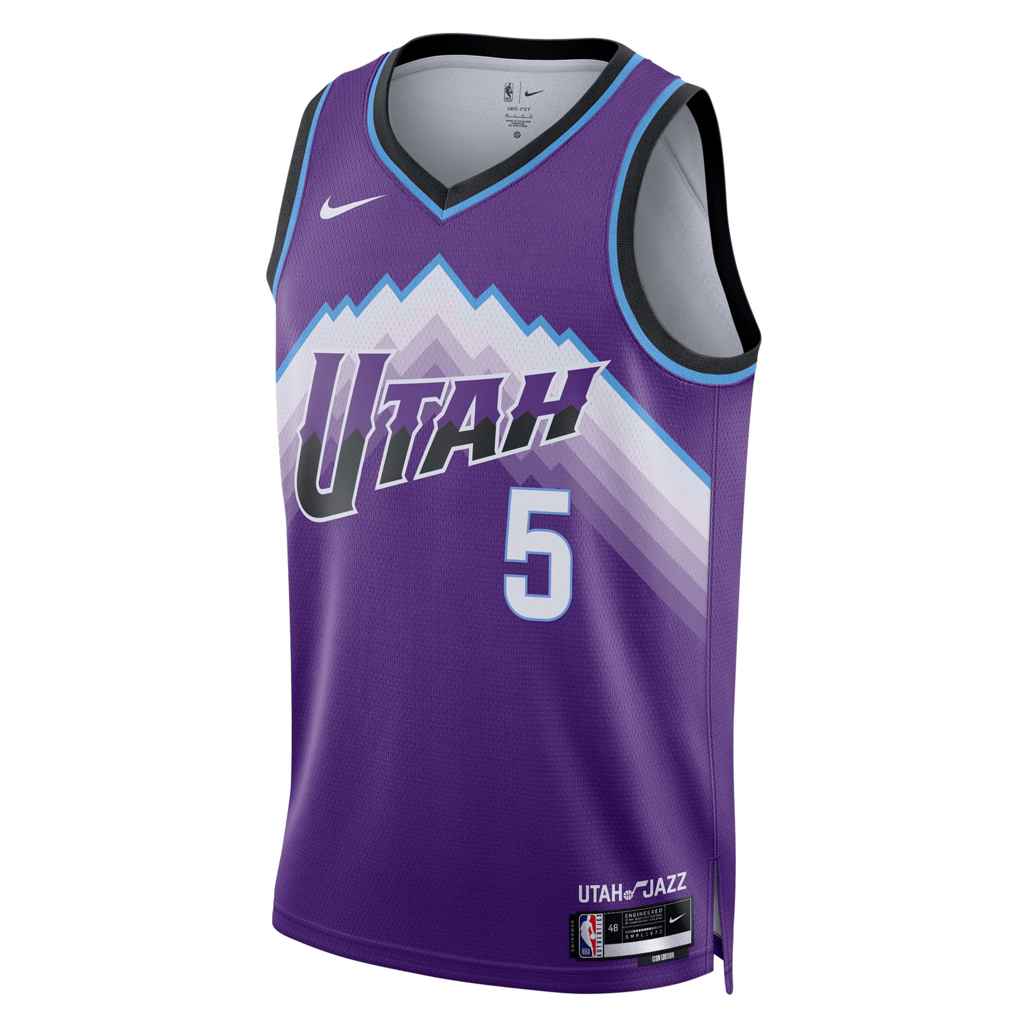 Utah Jazz Nike Replica Icon Edition Swingman Jersey - Purple - Cody Williams - Youth NBA Team Jersey Basketball Fan Apparel