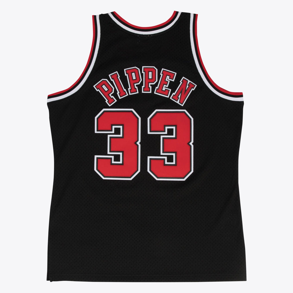Chicago Bulls Mitchell & Ness Scottie Pippen 1997-98 Hardwood Classics Alternate Swingman Jersey - Black - Men's NBA Team Jersey Basketball Fan Appare