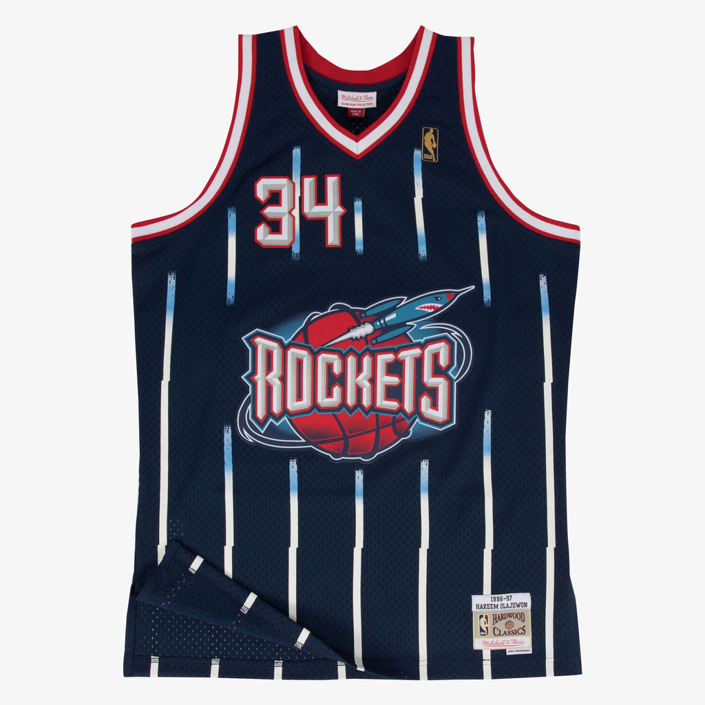 Houston Rockets Mitchell & Ness Swingman Jersey Road Hakeem Olajuwon 1996-97 NBA Team Jersey Basketball Fan Apparel