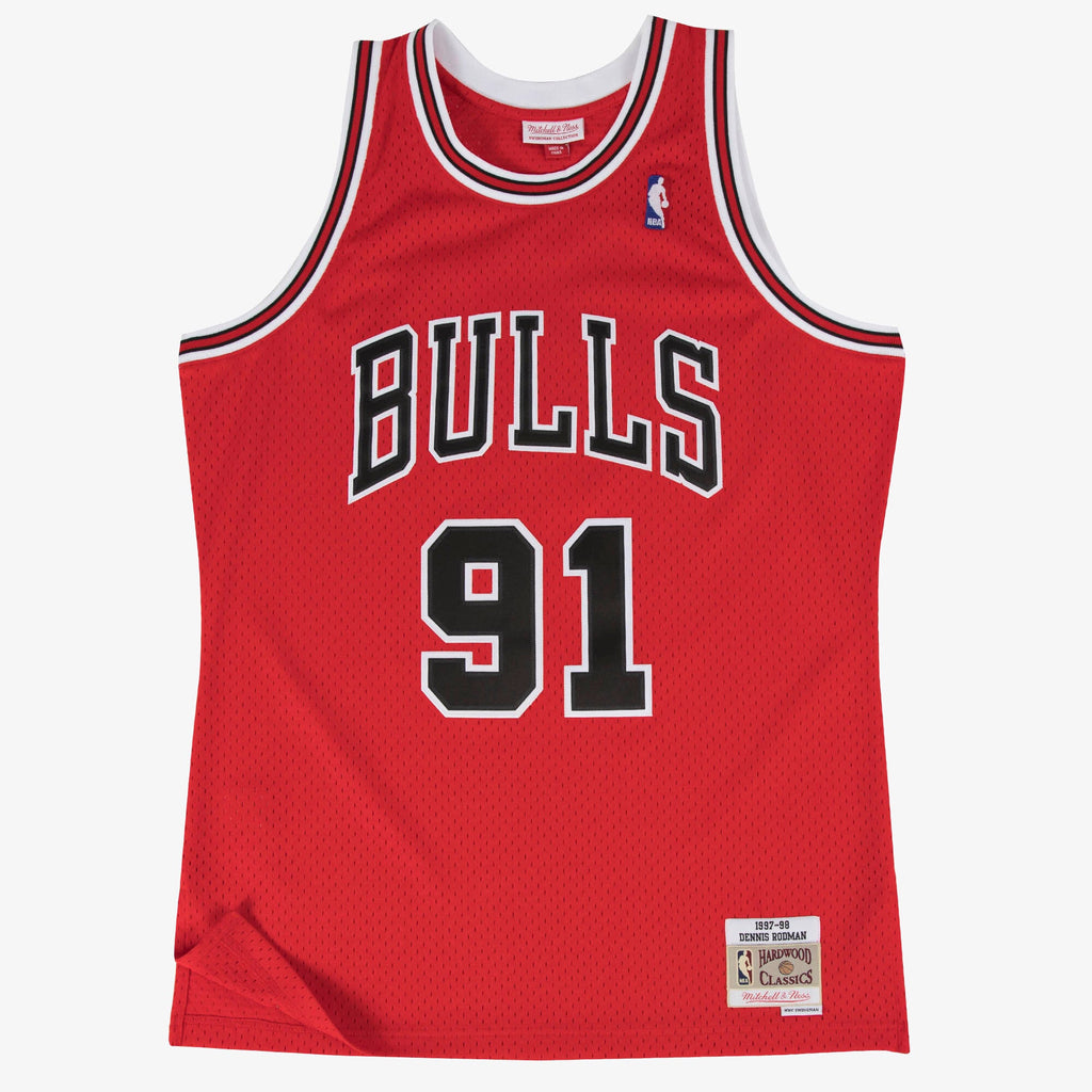 Chicago Bulls Mitchell & Ness Swingman Jersey Road Dennis Rodman 1997-98 NBA Team Jersey Basketball Fan Apparel