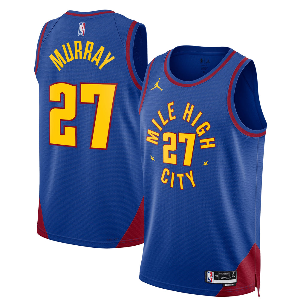 Denver Nuggets Jordan Statement Edition Swingman Jersey - Blue - Jamal Murray - Unisex NBA Team Jersey Basketball Fan Apparel