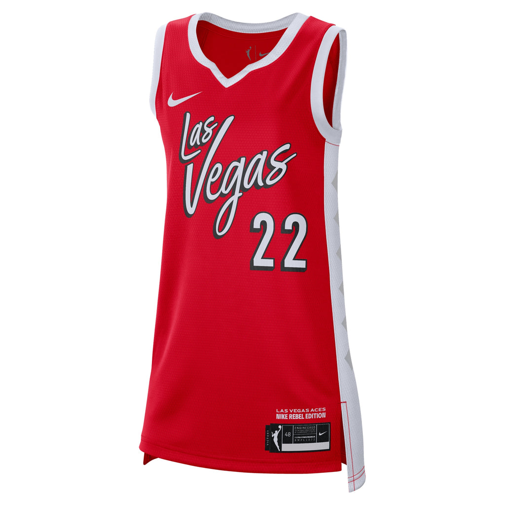 Las Vegas Aces Nike Rebel Jersey - A'Ja Wilson NBA Team Jersey Basketball Fan Apparel