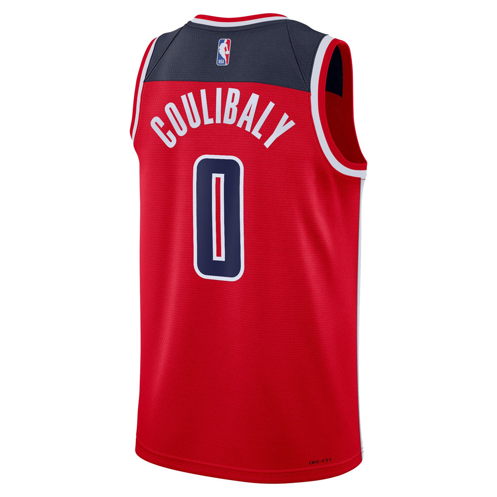 Washington Wizards Nike Icon Swingman Jersey - Red - Bilal Coulibaly - Youth NBA Team Jersey Basketball Fan Apparel