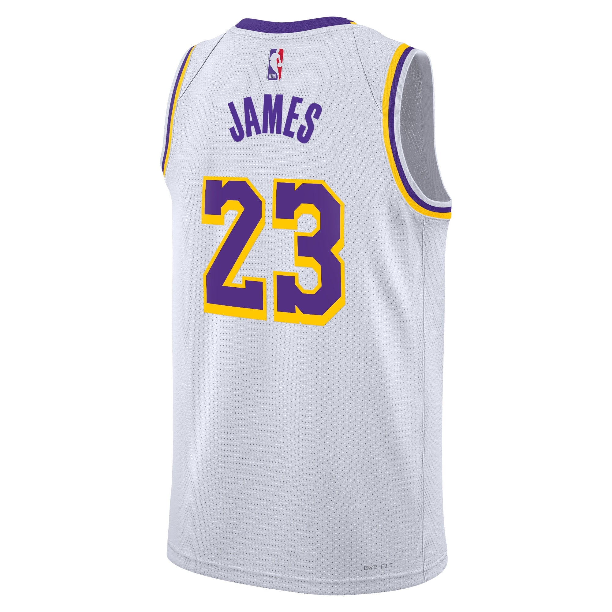 Los Angeles Lakers Nike Association Edition Swingman Jersey - White - LeBron James - Unisex NBA Team Jersey Basketball Fan Apparel